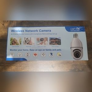 Wireless Network Camera. Light bulb camera